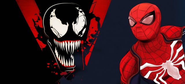venom and spider man crossover -Mortal Tech