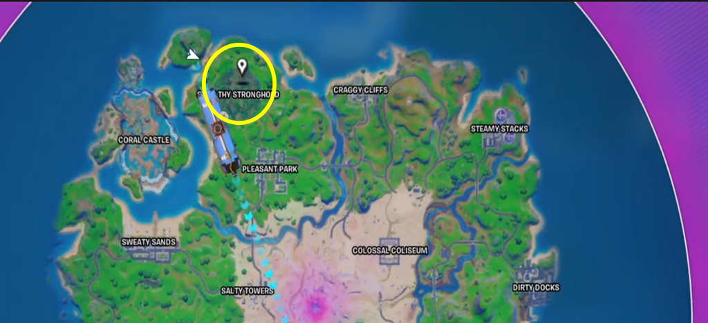 Find PREDATOR Boss in Fortnite Stealthy Stronghold