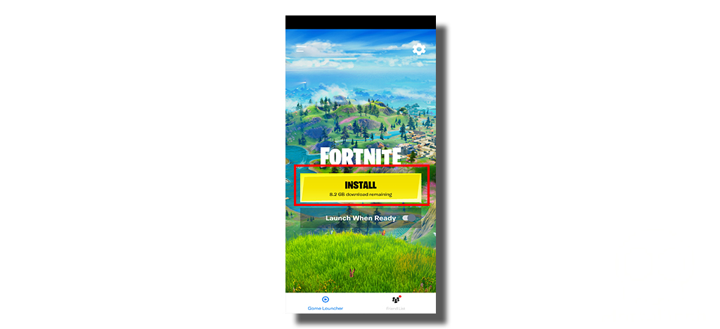 click on Button to install Fortnite on android -MortalTech