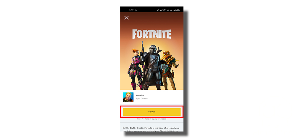 click on install to download fortnite - MortalTech