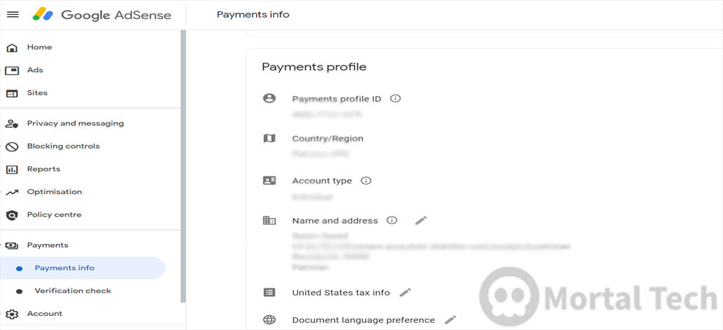 select payment profile id