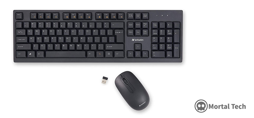 Verbatim USB Wireless Keyboard and Mouse Combo
