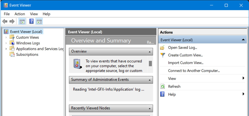 Navigate to the Event Logs - Mortaltech